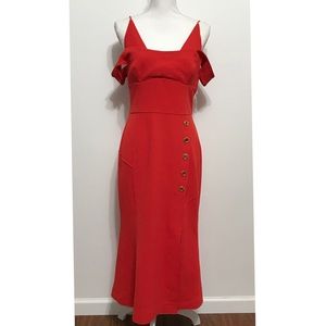 Rebecca Vallance Beltran Dress in Bright Red